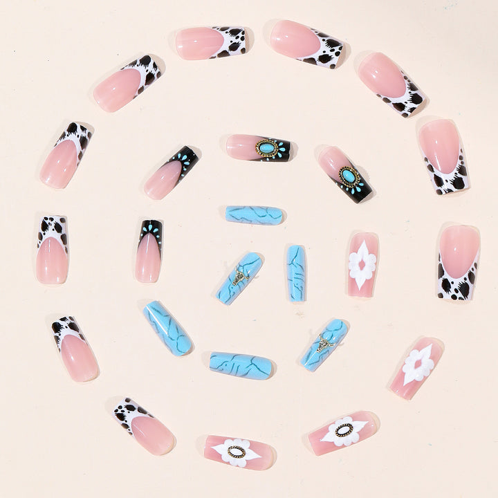 Bohemian Floral Nail Art Extensions Bowlift