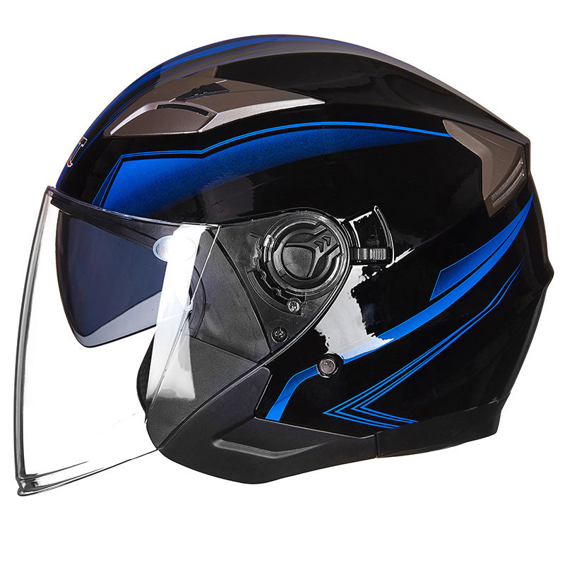 Full-Face Motorcycle Helmet with Integrated Visor Bowlift