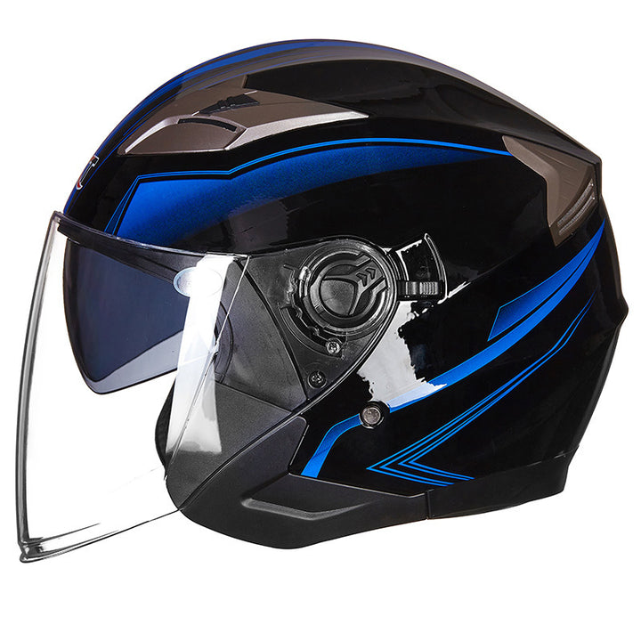 Full-Face Motorcycle Helmet with Integrated Visor Bowlift