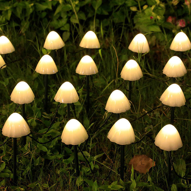 Crescent Moon Solar Garden Stake Lights Bowlift