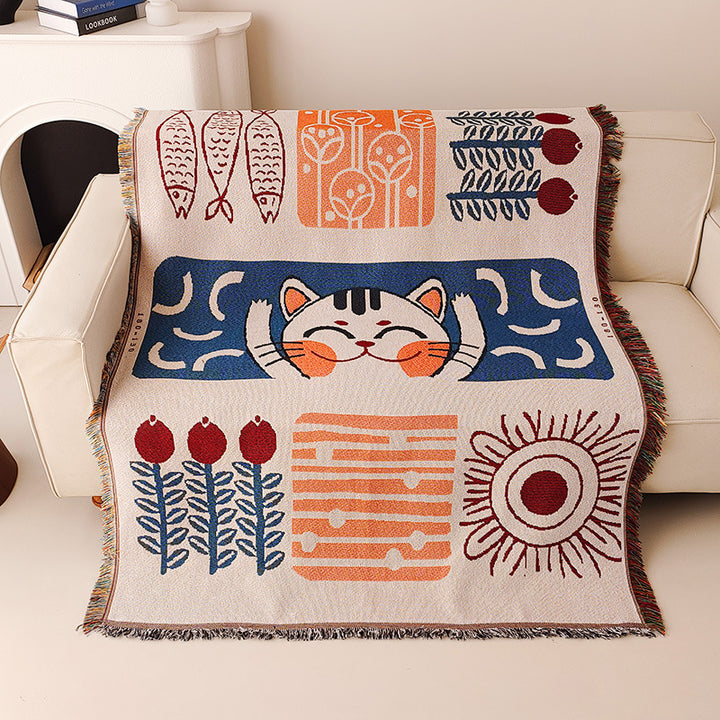 Whimsical Artwork Throw Blanket
