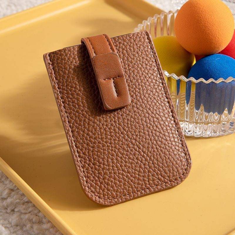 Elegant Leather Card Holder Bowlift