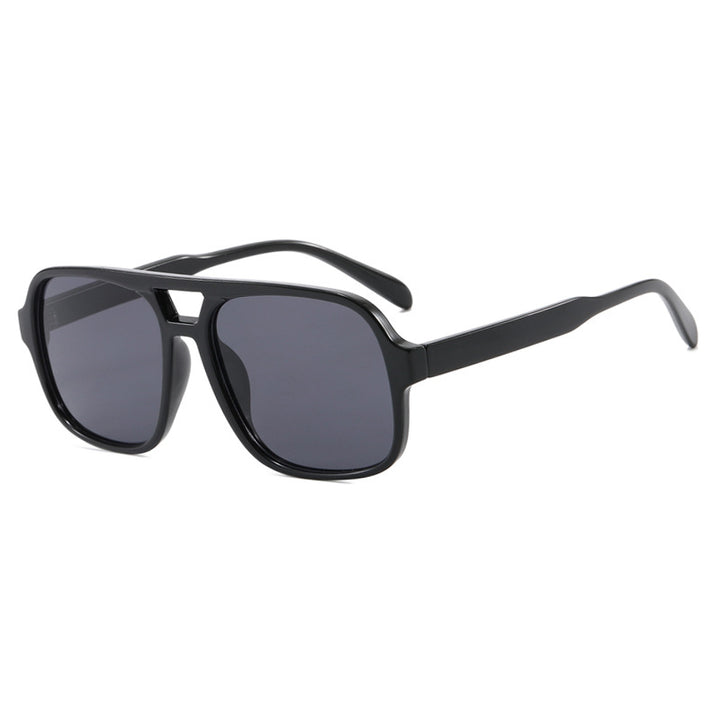 Women's modern square sunglasses with stylish transparent frame Bowlift