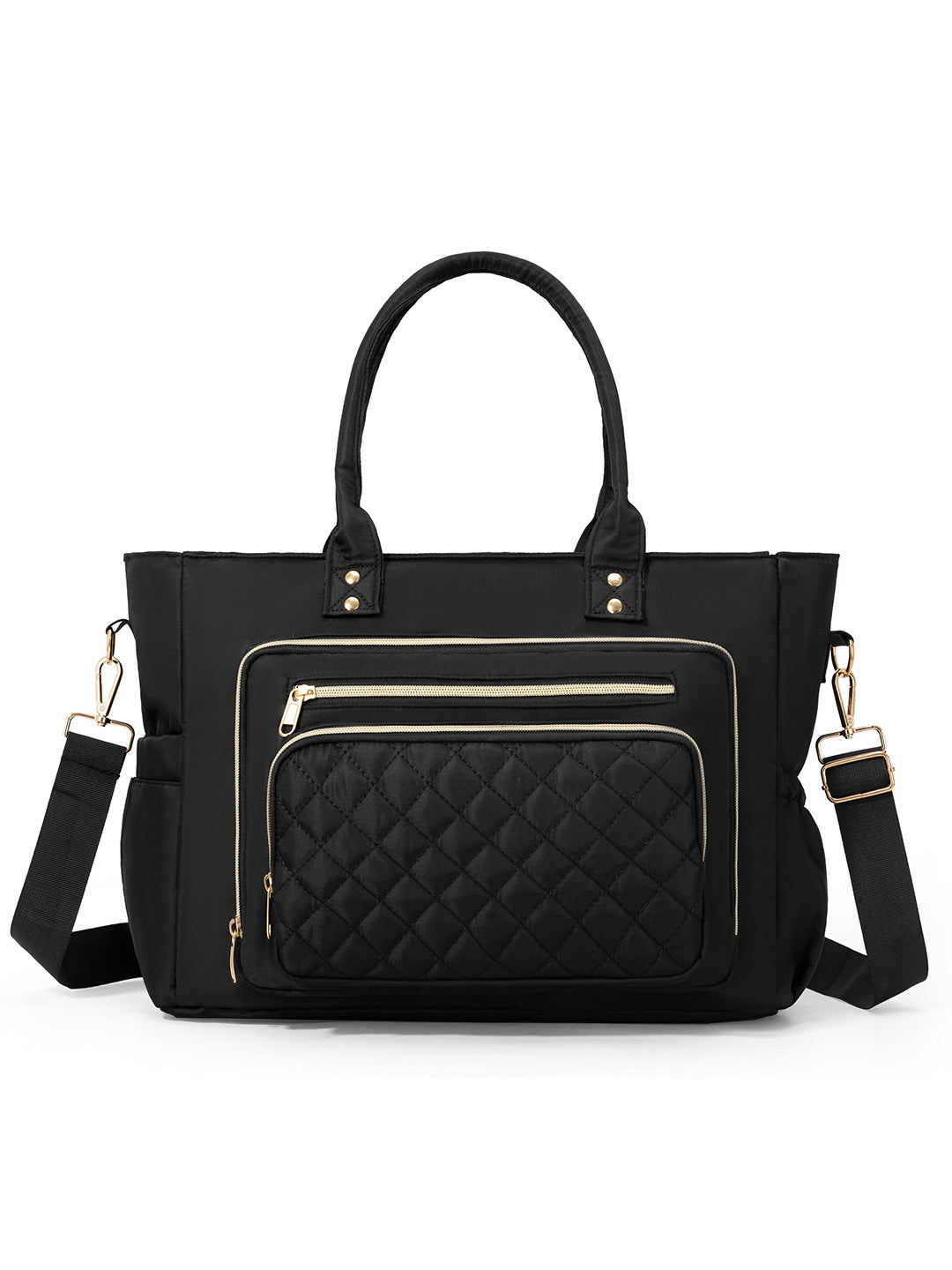 Handbag with Elegant Quilted Look Bowlift