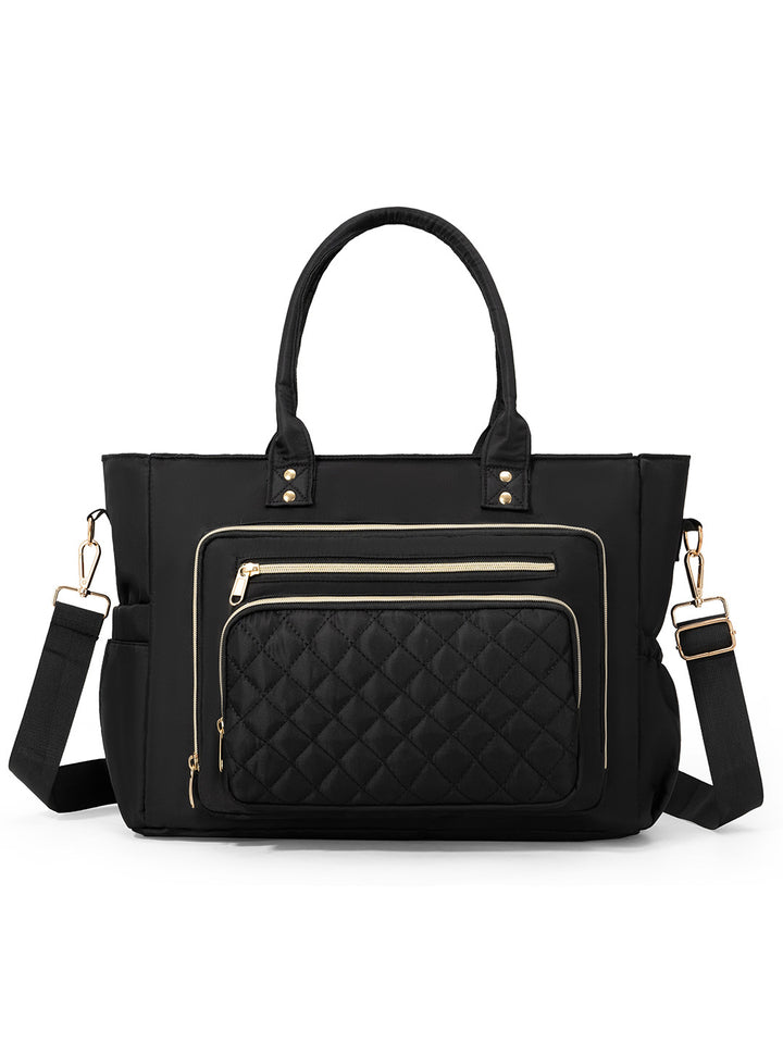 Handbag with Elegant Quilted Look Bowlift