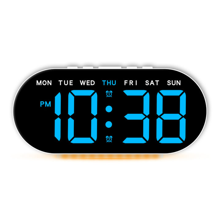 Digital Alarm Clock with Large LED Display and Temperature Display Bowlift