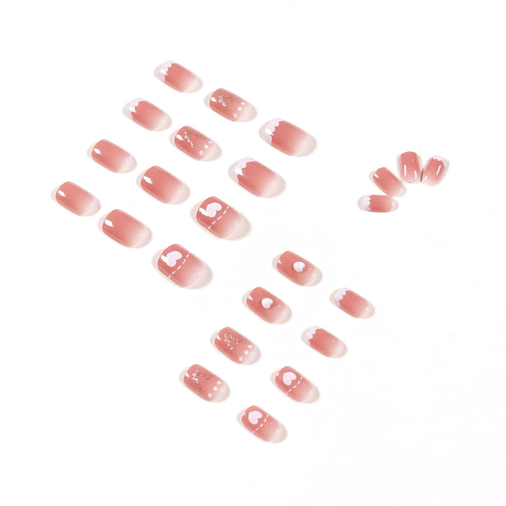 Kreative Gel-Nail Art with Shiny Accents Bowlift