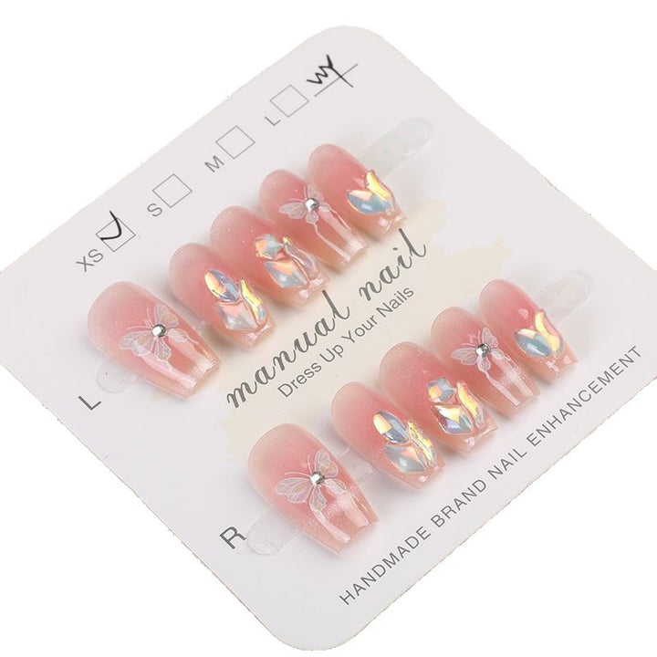 Elegant Decorative Press-On Nail Set Bowlift