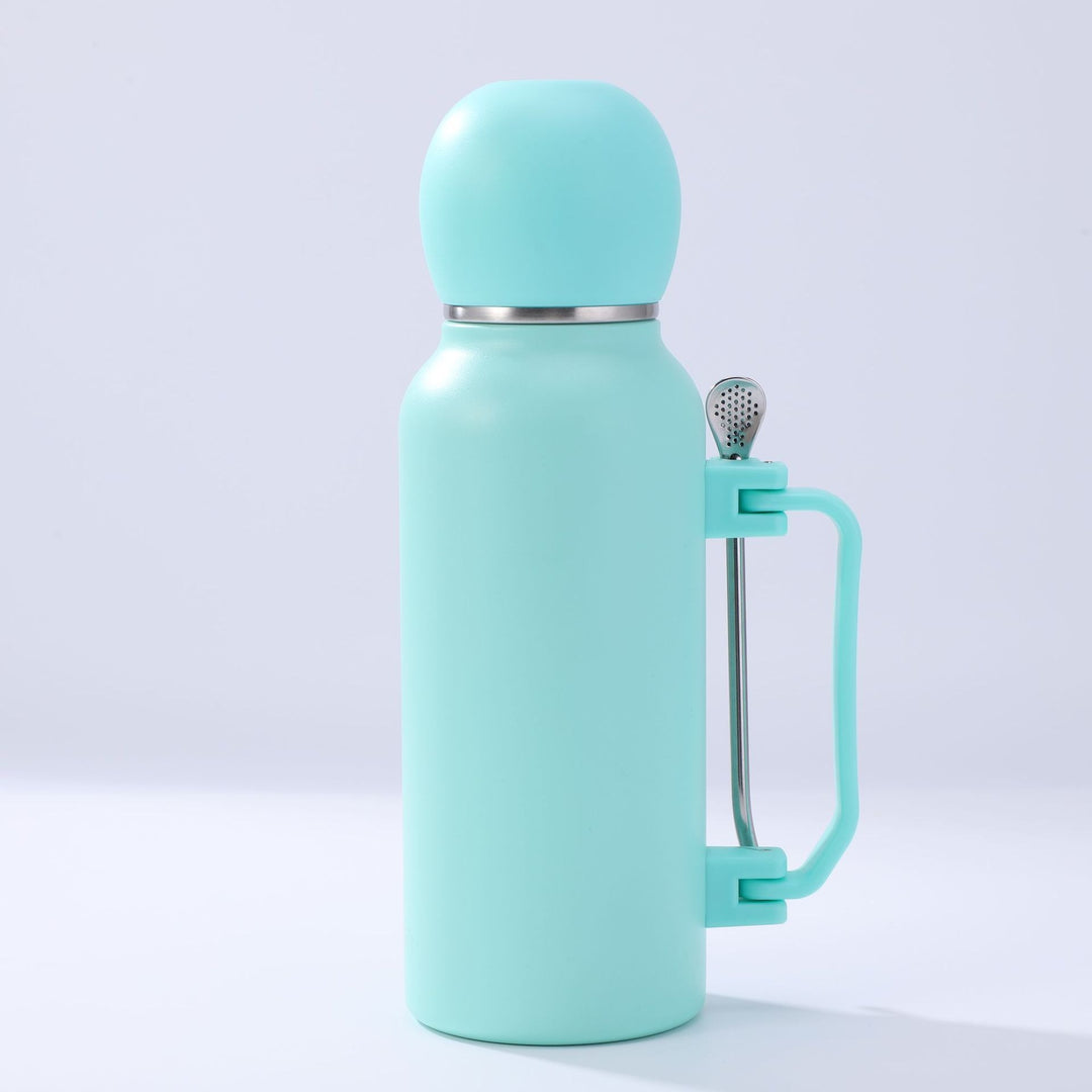 Women practical insulated bottle with integrated tea strainer Bowlift
