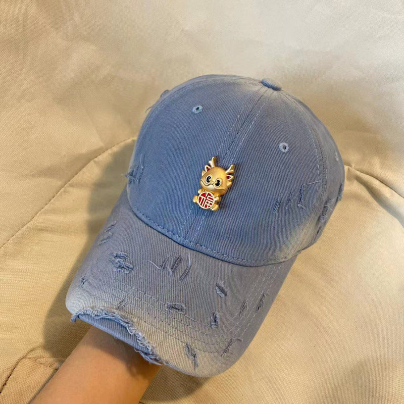 Women's Fun Embroidered Baseball Cap Bowlift