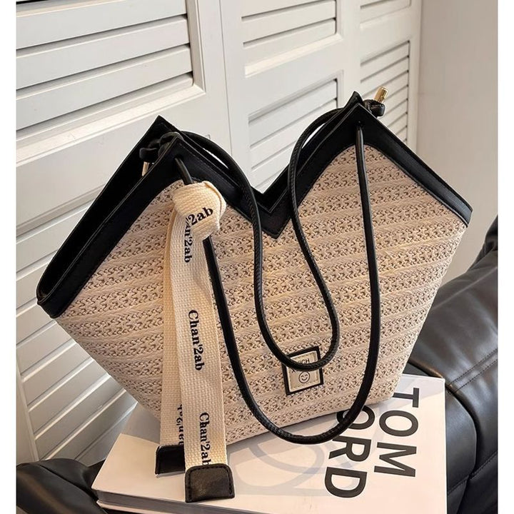 Woven Texture Shoulder Bag Bowlift