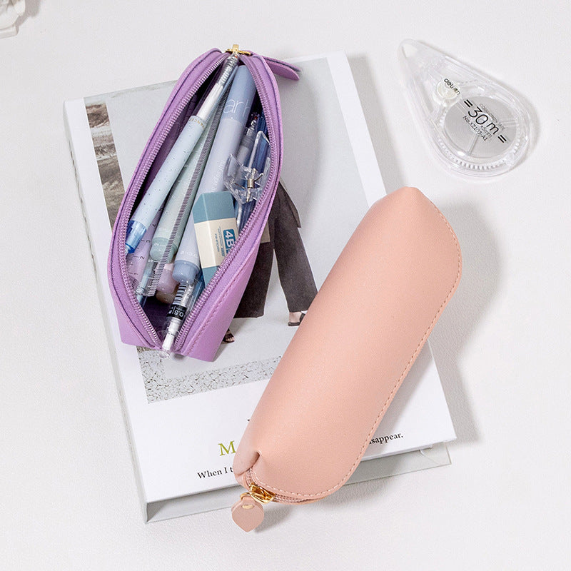 Elegant Leather Pencil Case Bowlift