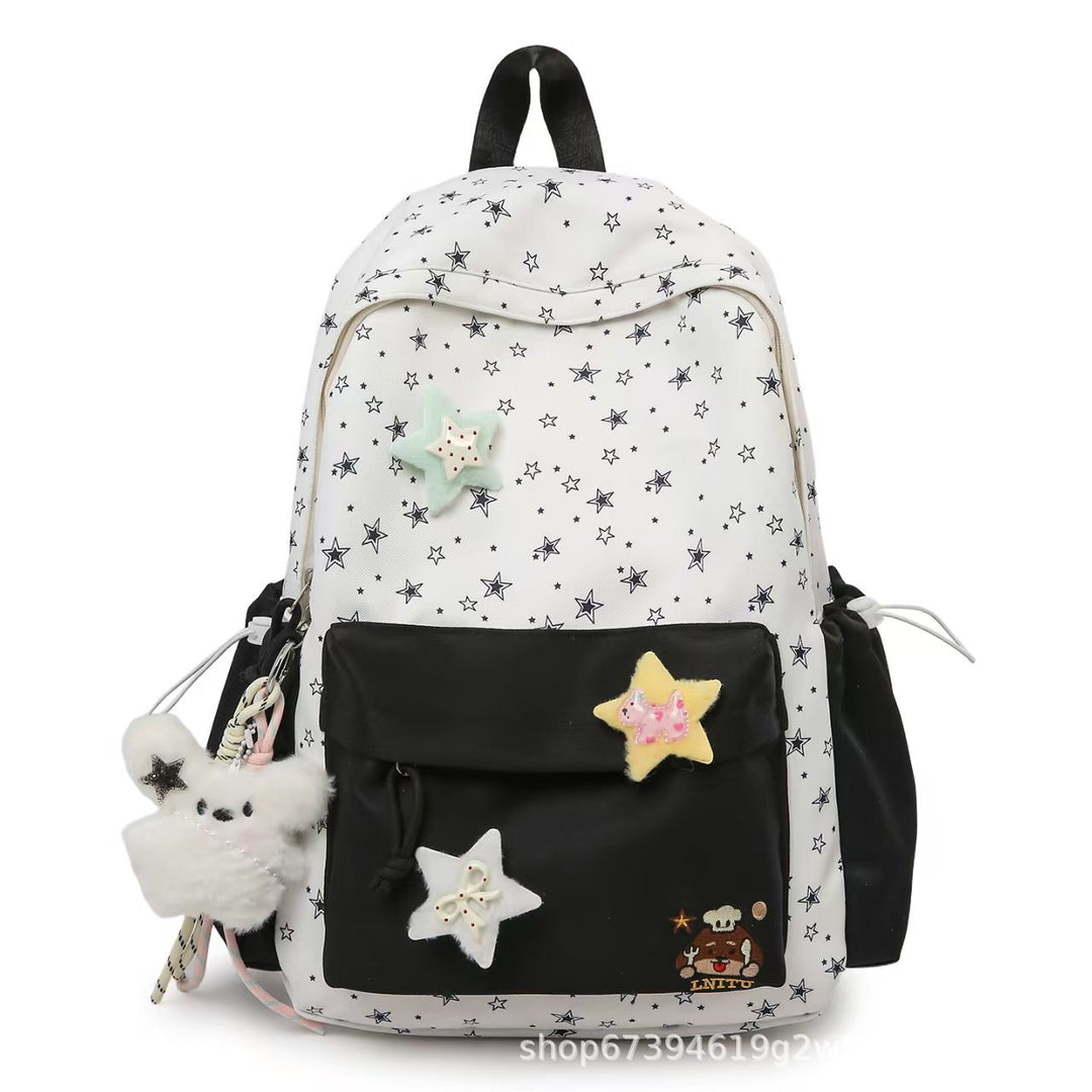 Star-themed Plush Backpack Bowlift