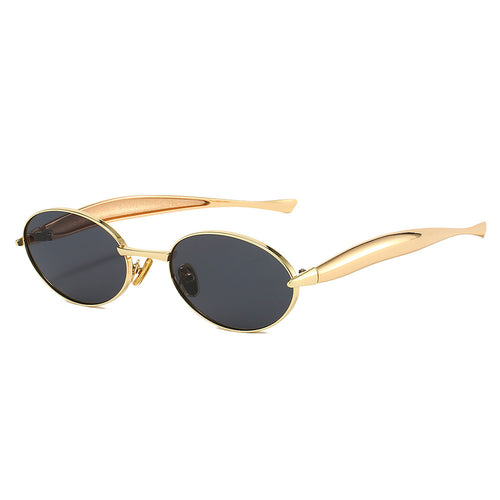 Elegant Oval Frame Sunglasses Bowlift