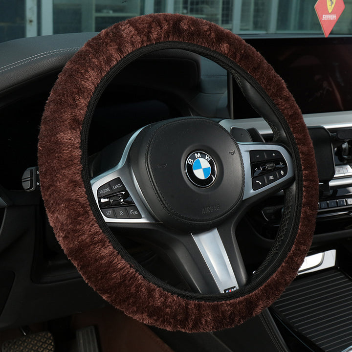 Plush Shearling Steering Wheel Cover Bowlift