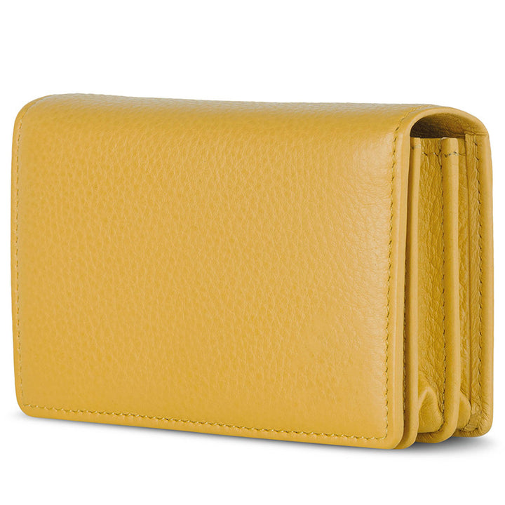 Sleek Textured Leather Wallet Bowlift