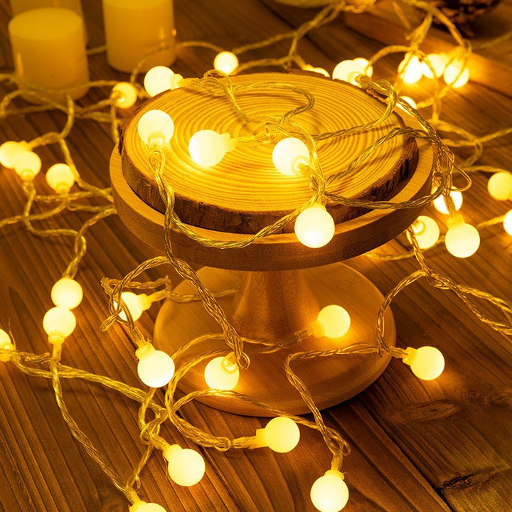 Globe LED String Lights With Waterproof Copper Wire And Textured Clear Bulbs Bowlift