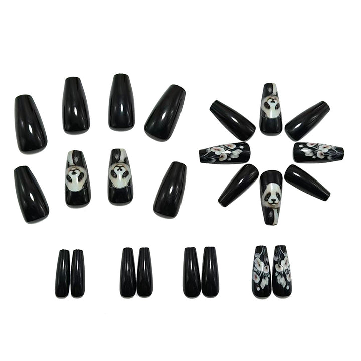 Panda motif artificial nails Bowlift