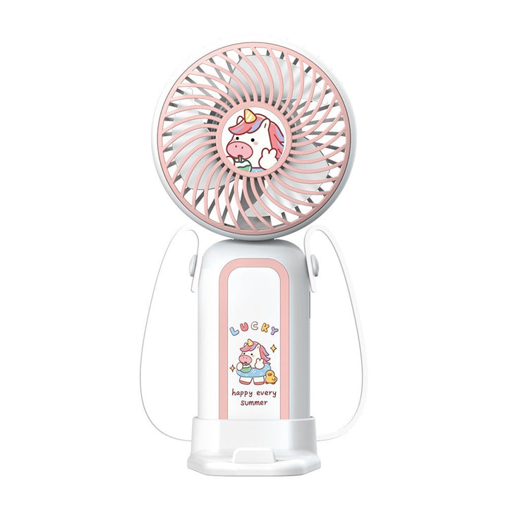 Creative Cartoon Design Handheld Fan Bowlift