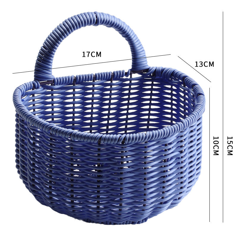 Chic Woven Storage Basket with Ergonomic Handle Bowlift