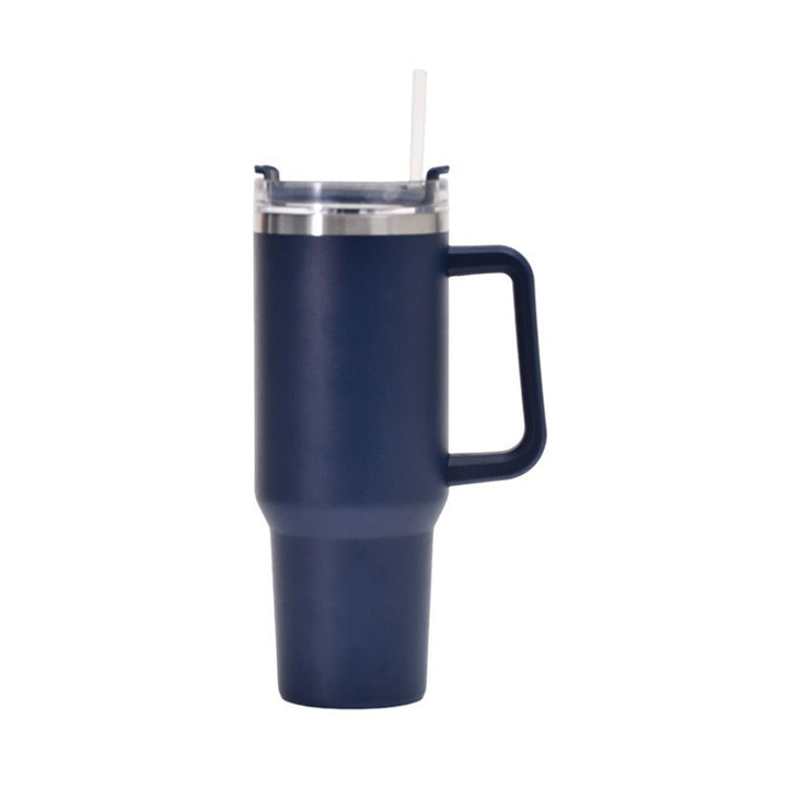 Women's insulated cup with straw and ergonomic handle Bowlift