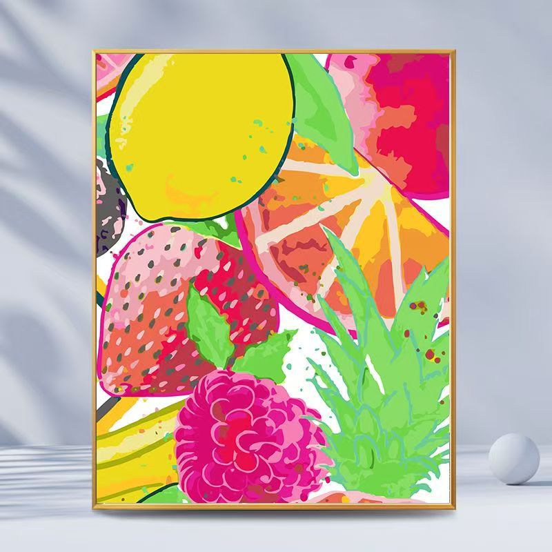 Citrus-Inspired Graphic Art Print Bowlift