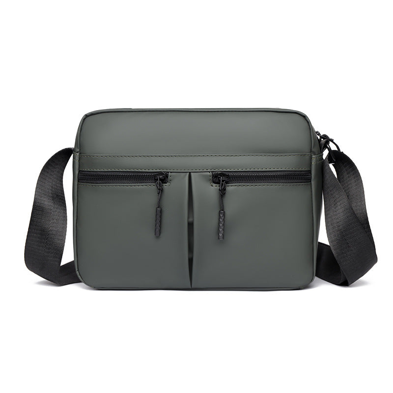 Sleek Dual-Zippered Utility Crossbody Bag Bowlift