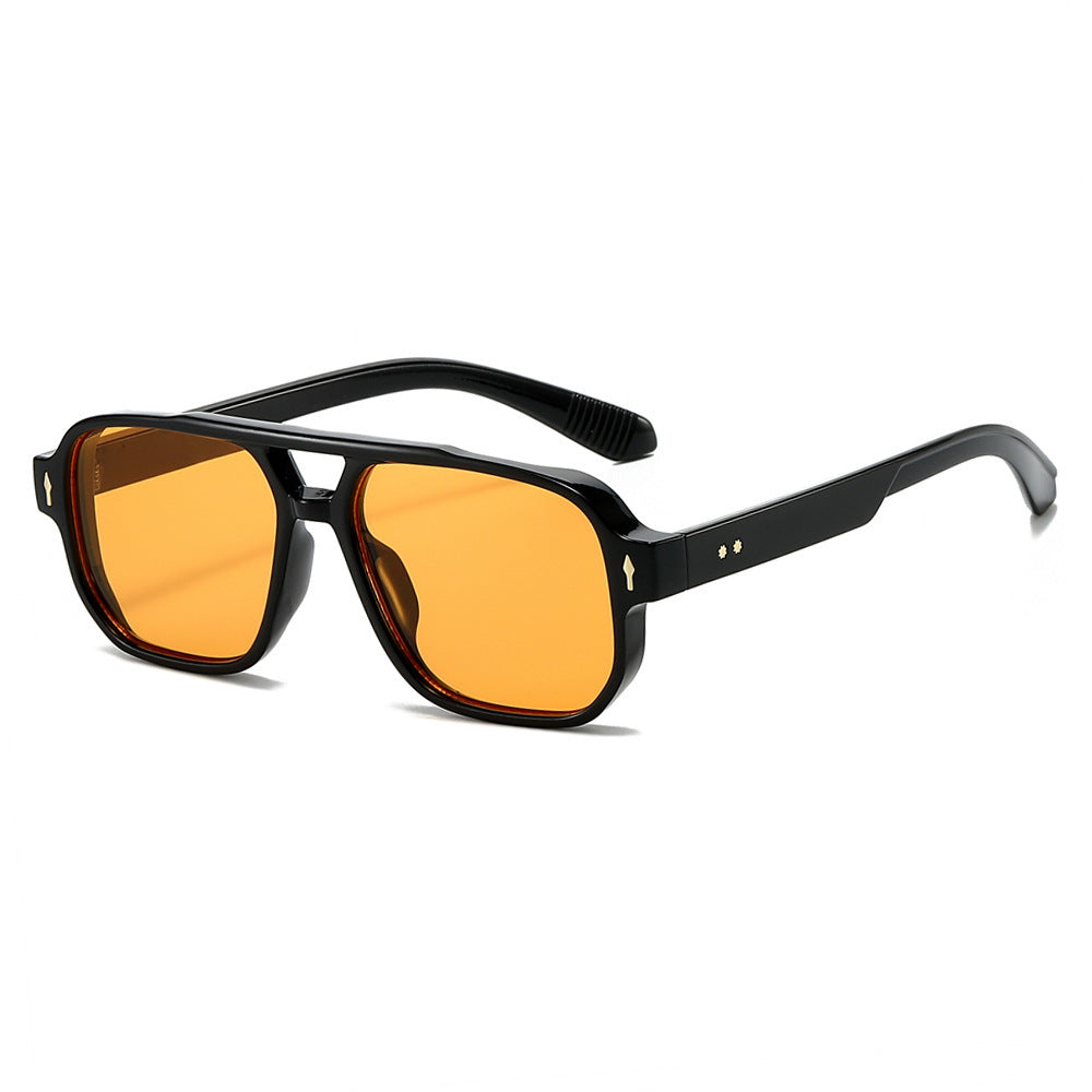 Oversized Geometric Sunglasses with Enhanced UV Protection Bowlift