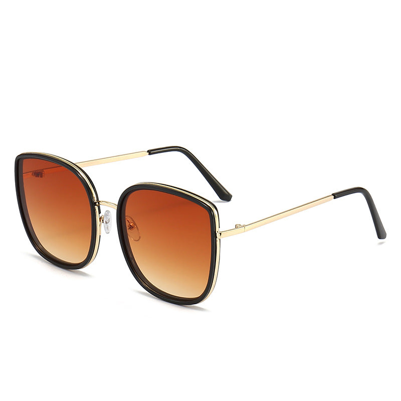 Oversized Geometric Frame Sunglasses