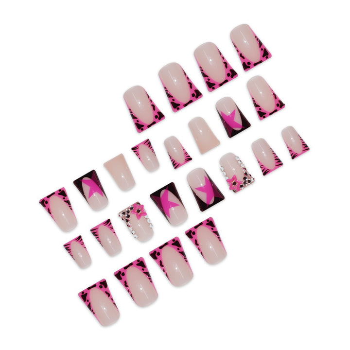 Thematic Star-Embellished Press-On Nail Extensions Bowlift