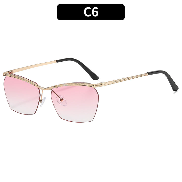 Women's Fashion Sunglasses with Delicate Frame and Gentle Gradient Bowlift