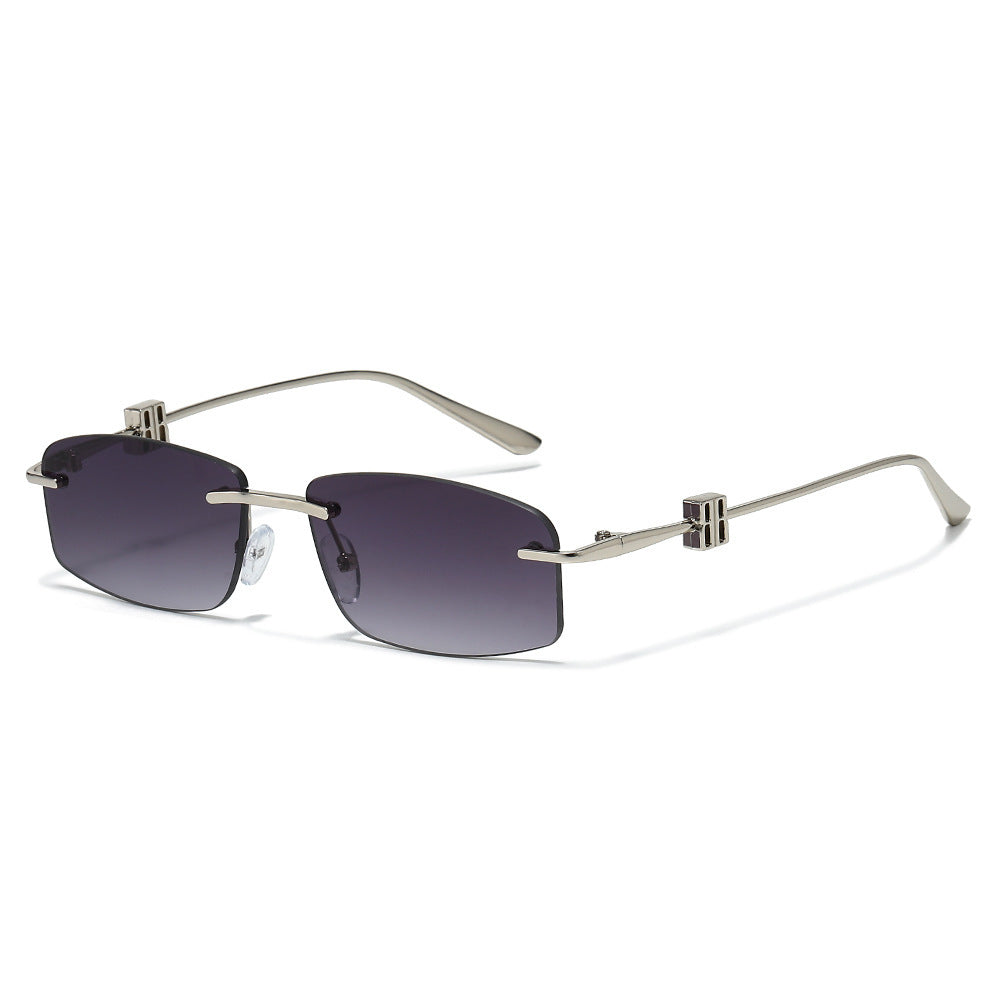 Avant-Garde Minimalist Rectangle Sunglasses Bowlift