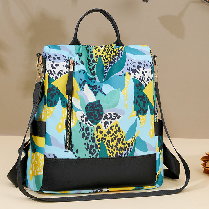 Floral Print Multi-Pocket Backpack Bowlift