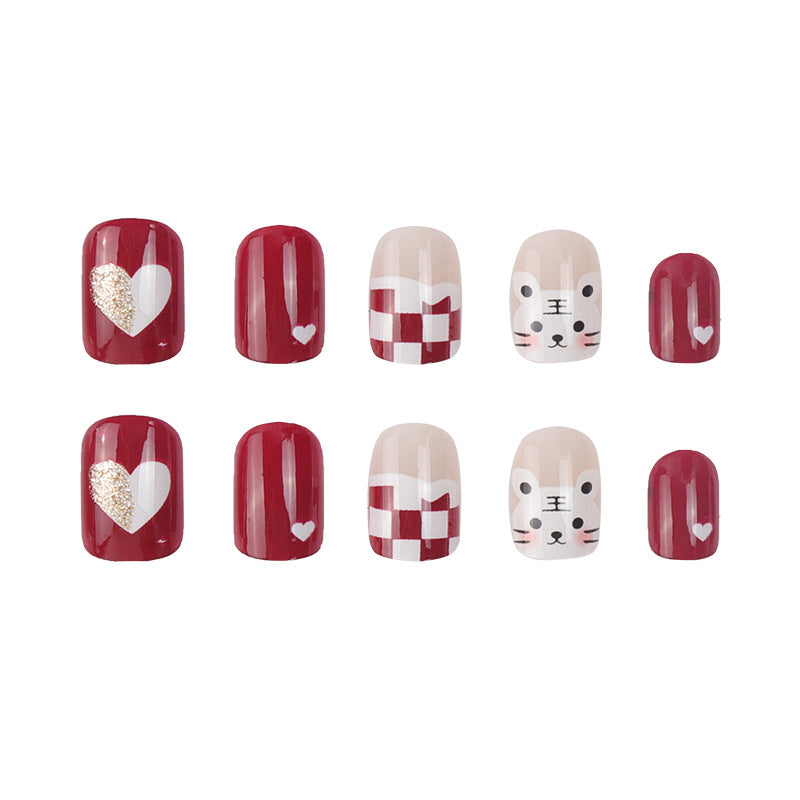 Creative Themed Press-On Nail Art Bowlift