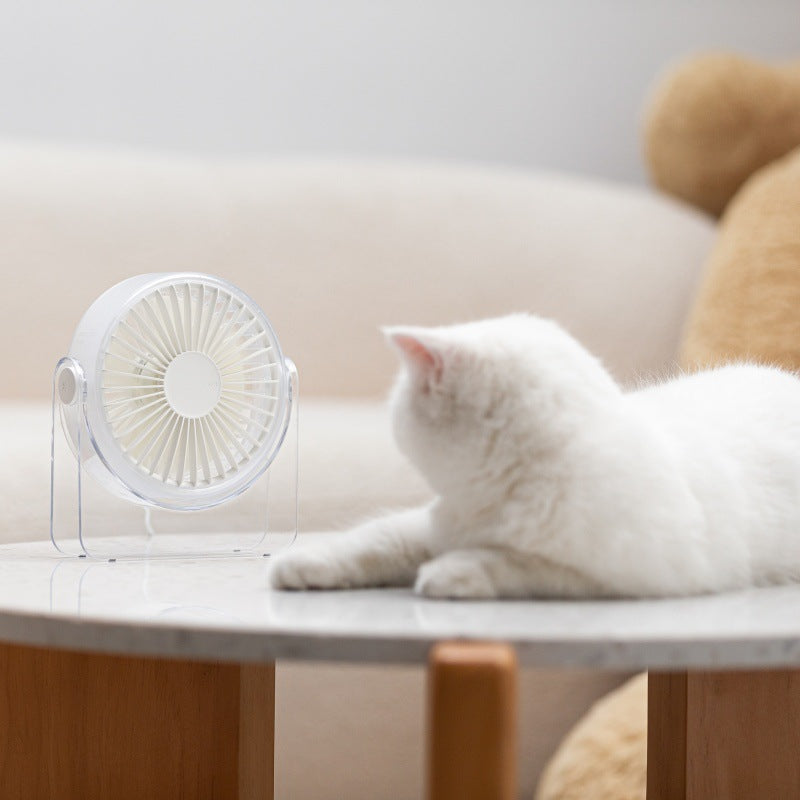 Unisex compact portable USB fan with adjustable head and quiet motor Bowlift