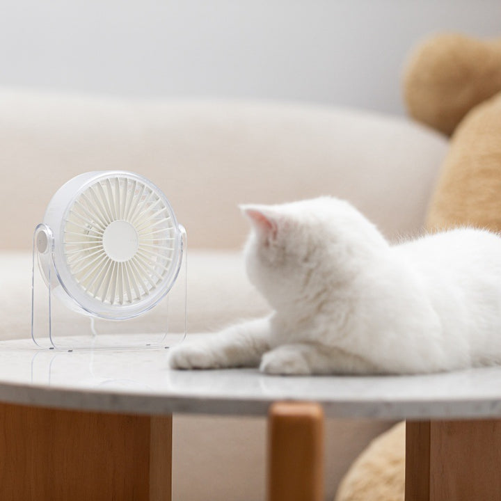 Unisex compact portable USB fan with adjustable head and quiet motor Bowlift