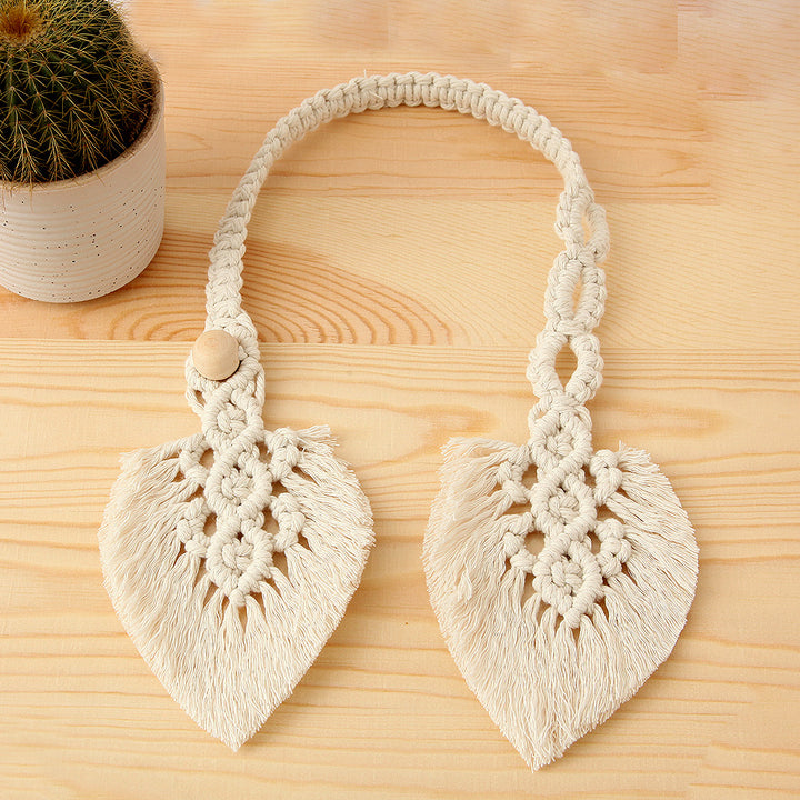 Macrame Curtain Tieback Bowlift