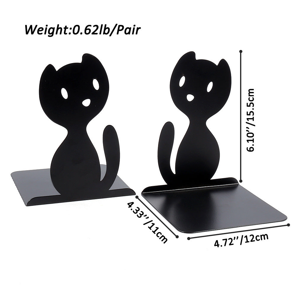 Cat-Shaped Decorative Bookends