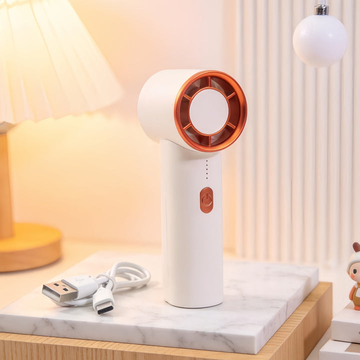 Women's portable mini fan with ergonomic design Bowlift