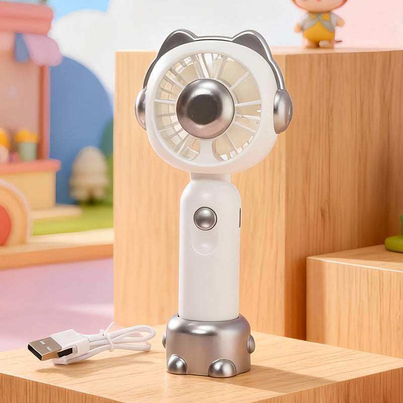 Portable USB Hand Fan with Playful Bear Design Bowlift
