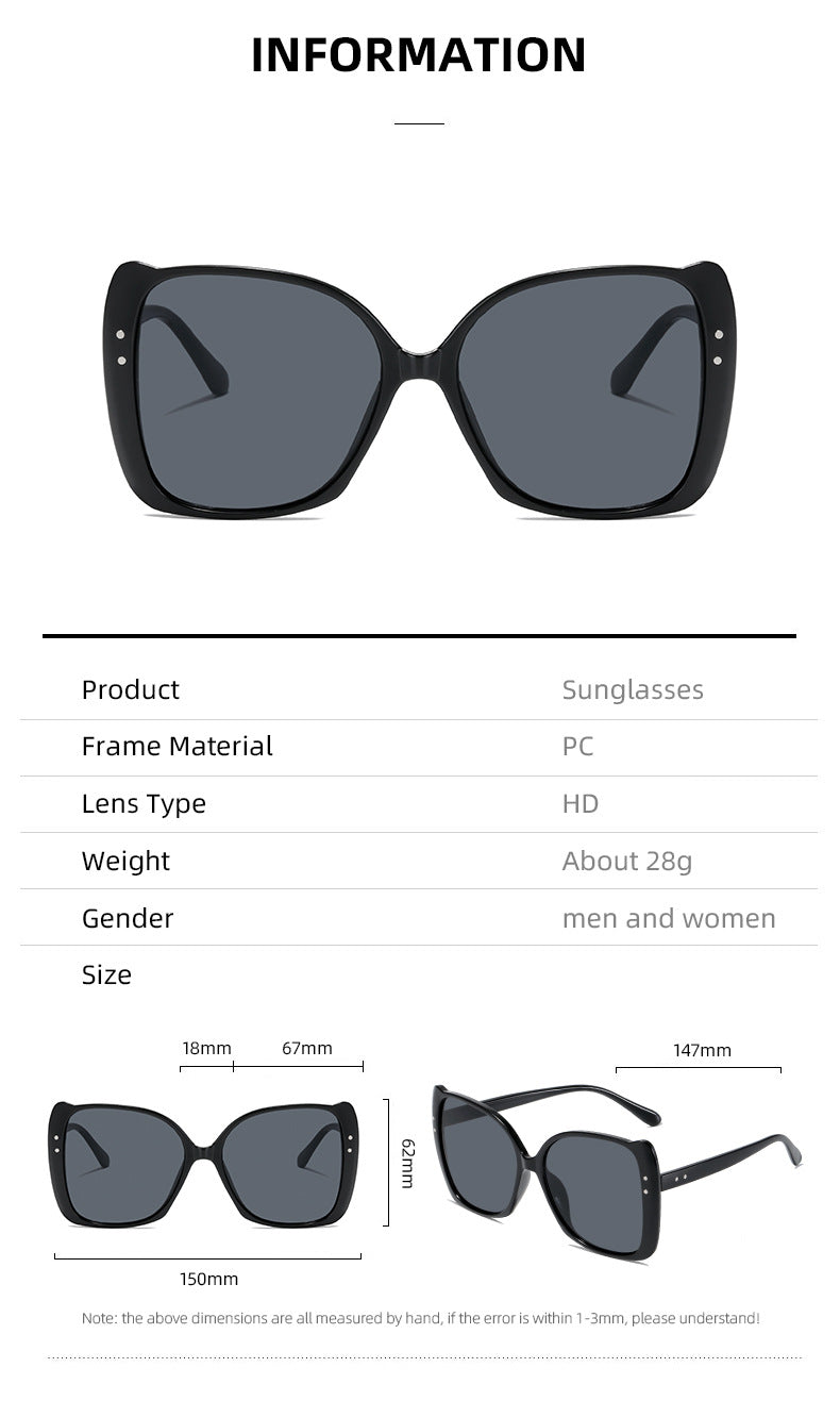 Women oversized sunglasses with brown gradient Bowlift