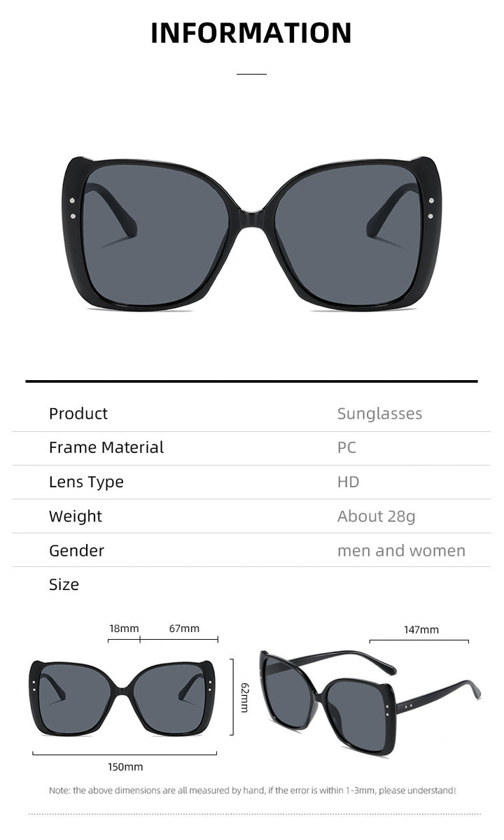 Women oversized sunglasses with brown gradient Bowlift