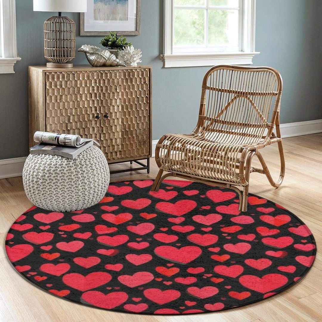 Artistic Celestial Theme Round Rug