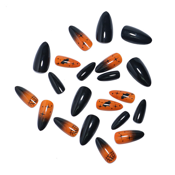 Halloween-Themed Press-On Nail Art Set Bowlift