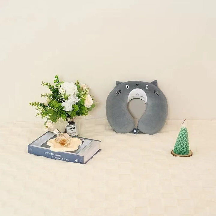 Unisex Neck Support Pillow with Cute Animal Design Bowlift