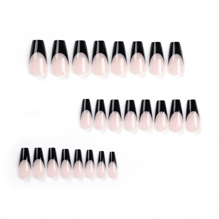 Elegant Gel Nails with trendy French Tip Bowlift