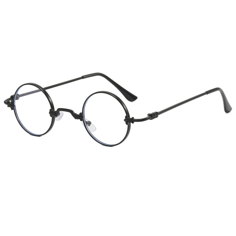 Ladies fashionable round glasses with high-quality metal frame and flexible temples Bowlift