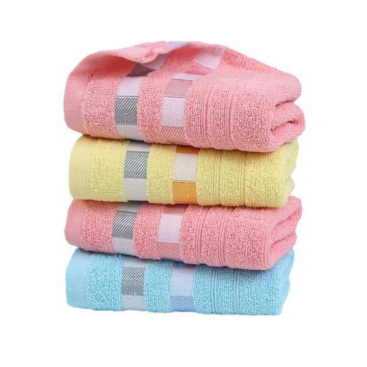 Luxury terry towel with modern check pattern Bowlift