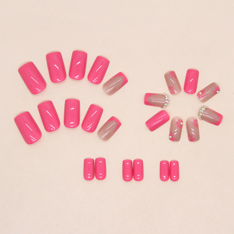 Artistic Floral Press-On Nail Designs Bowlift