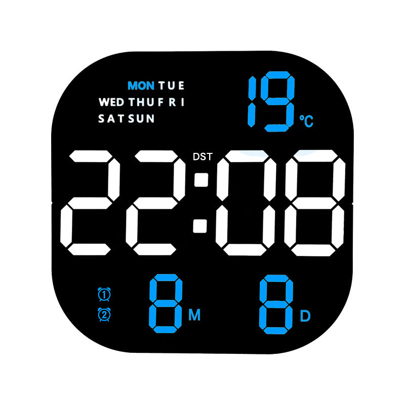 Digital Alarm Clock with Thermometer and Hygrometer Bowlift